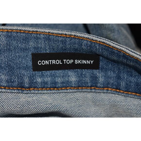 JUDY BLUE NEW $85 Destroyed High Rise‎ Control Top Skinny Stretch Denim Jean 14W - Picture 5 of 5